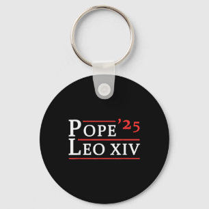 Cardinal Robert Prevost Pope Leo Xiv 2025 Us Flag Keychain