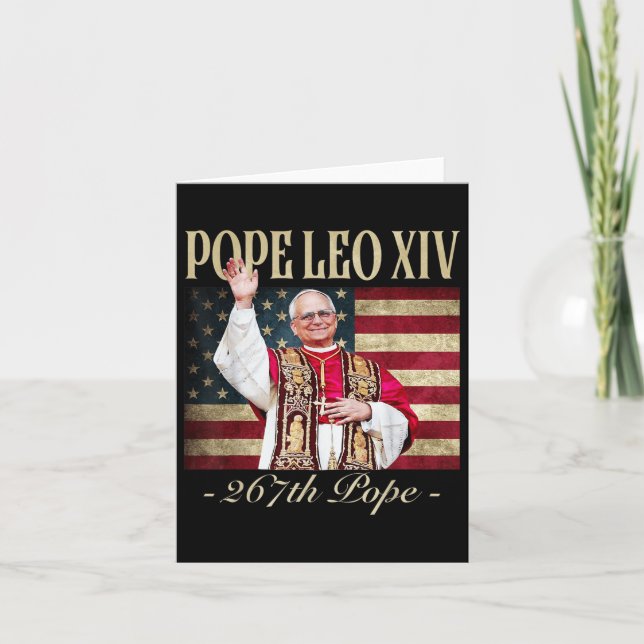 Cardinal Robert Prevost Pope Leo Xiv 6  Card (Front)