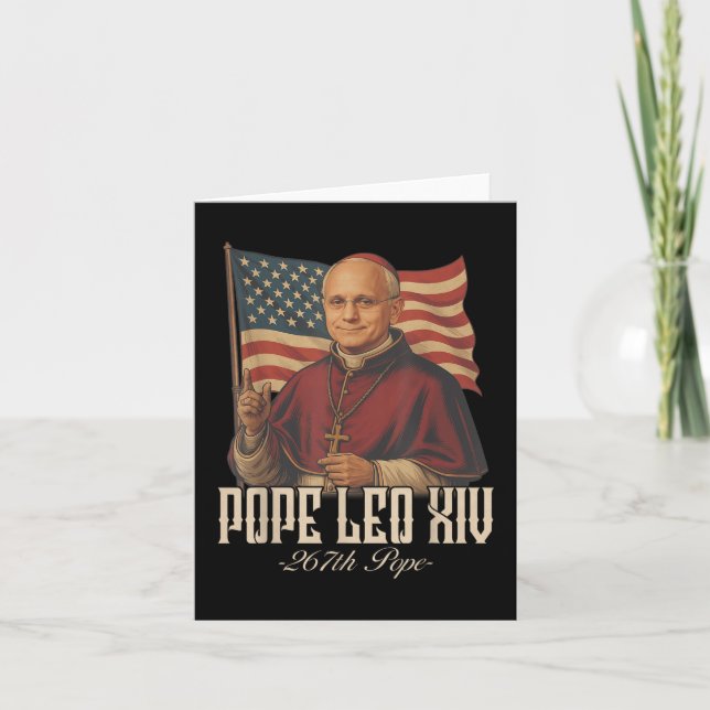 Cardinal Robert Prevost Pope Leo Xiv _8  Card (Front)