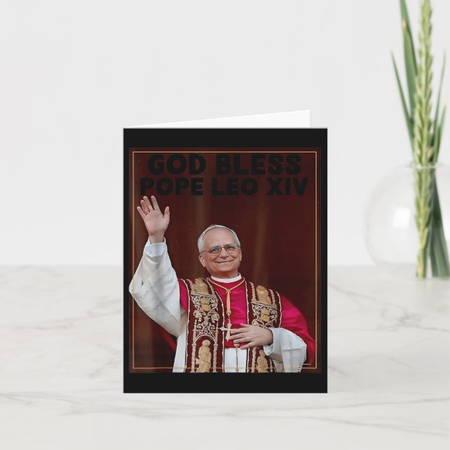 Cardinal Robert Prevost Shirt Pope Leo Xiv 5  Card (Front)