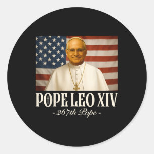 Cardinal Robert Prevost Shirt Pope Leo Xiv  Classic Round Sticker