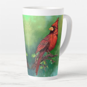 Cardinal Rouge du Nord, Latte Mug