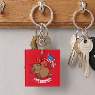 Cardinal rouge excentrique et liberté de marmotte