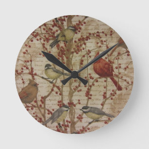 Cardinal Round Clock