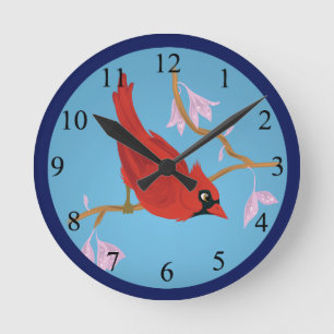 Cardinal Round Clock