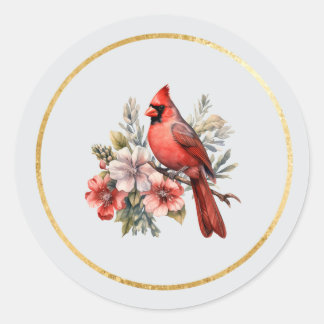 Cardinal Round Glossy Envelope Seal