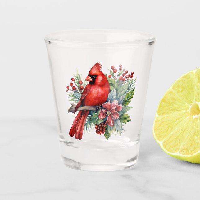 Cardinal Shot Glass (Front)