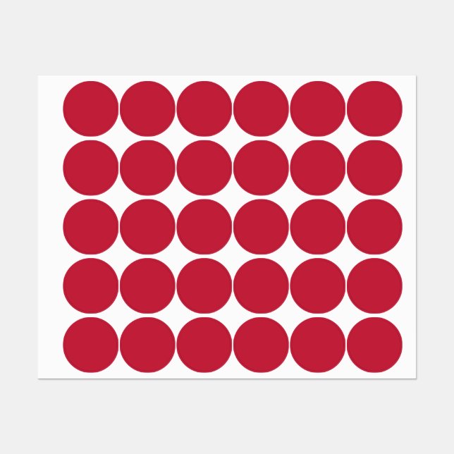 Cardinal (solid colour)  (Sheet)