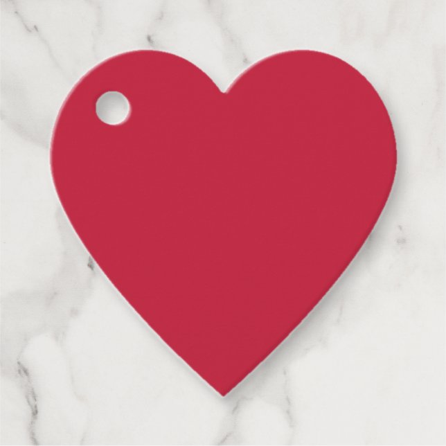 Cardinal (solid colour)  favour tags (Front)