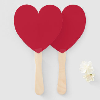 Cardinal (solid colour) hand fan