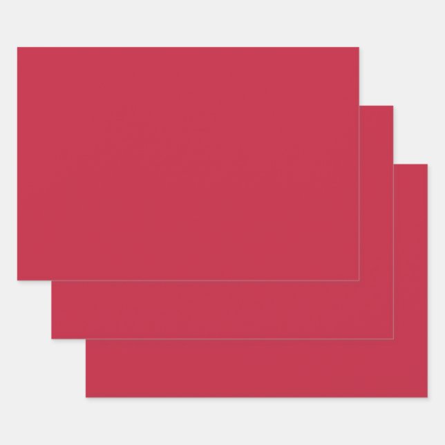 Cardinal (solid colour)  wrapping paper sheet (Set)