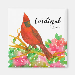 Cardinal Souvenir Rhododendron Flowers Magnet