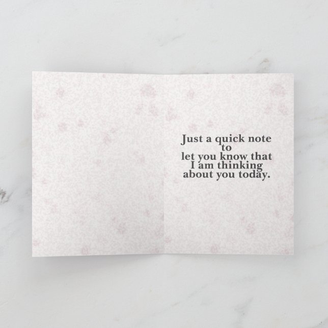 Cardinal (Thinking of you) Card (Inside)