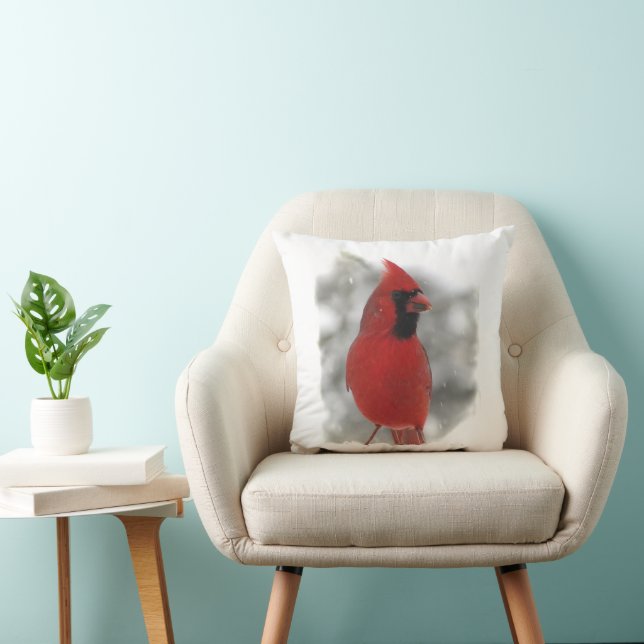 Cardinal Throw Pillow (Chair)