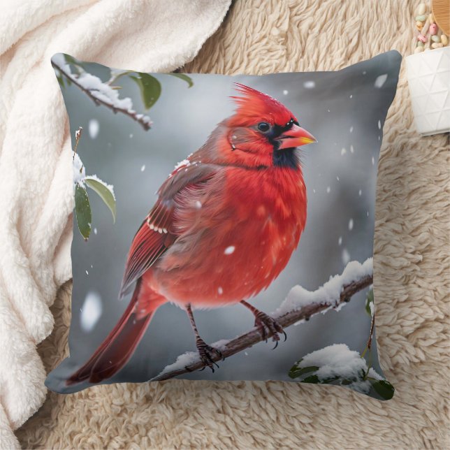 Cardinal  throw pillow (Blanket)