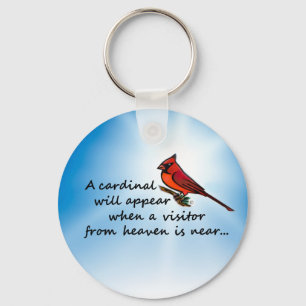 Cardinal, Visitor from Heaven Keychain