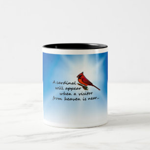 Cardinal, Visitor from Heaven Two-Tone Coffee Mug