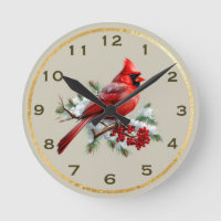 Cardinal Wall Clock