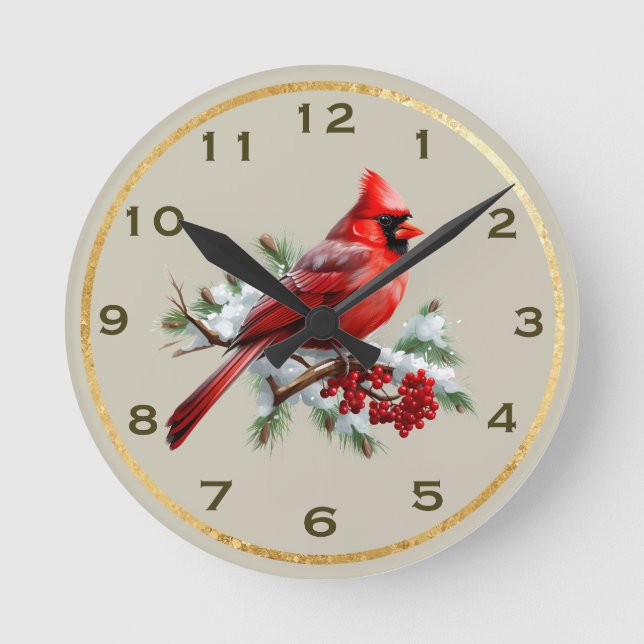 Cardinal Wall Clock (Front)