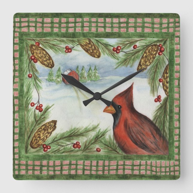  Cardinal Wall Clock (Front)