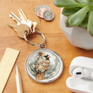 Cardinal Wild Tame and Timeless Collection Keychain