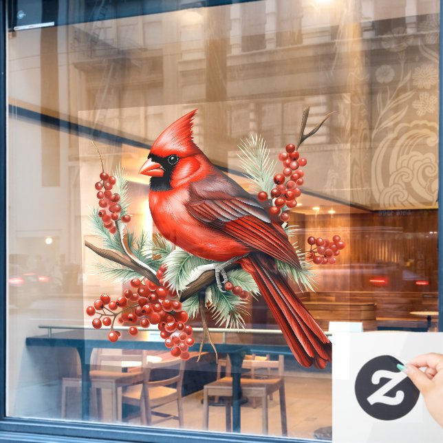 Cardinal Window Cling (Cafe Window)