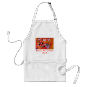 Cardinal with Hearts Apron