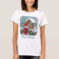 Cardinals and Christmas Bird Feeder