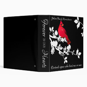 Cardinals Appear Memorial Remembrance Script Name Binder