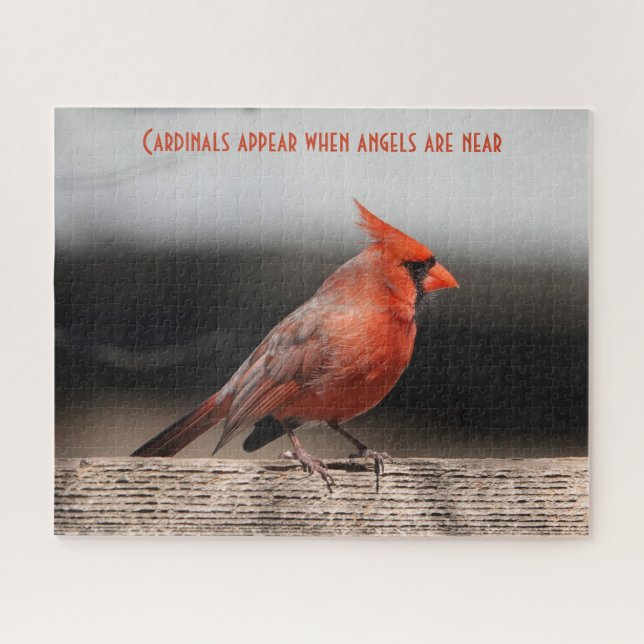 Cardinals appear when angels are near  jigsaw puzzle (Horizontal)