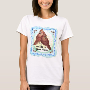 Cardinals bride wedding t-shirt