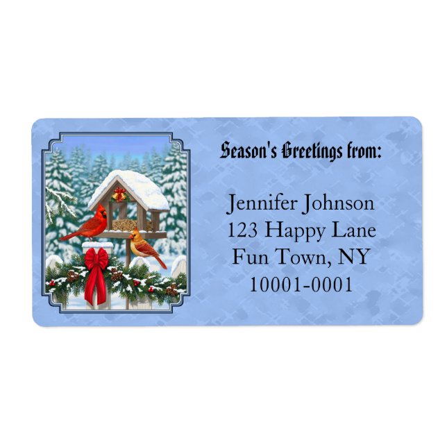 Cardinals Christmas Feast Blue (Front)