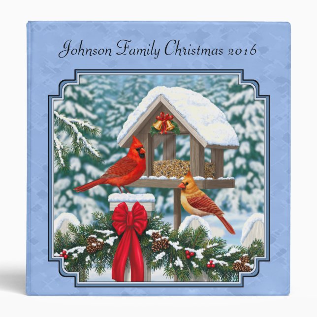 Cardinals Christmas Feast Blue Binder (Front)