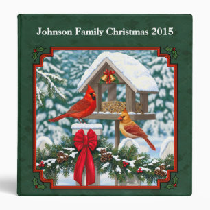 Cardinals Christmas Feast Green Binder