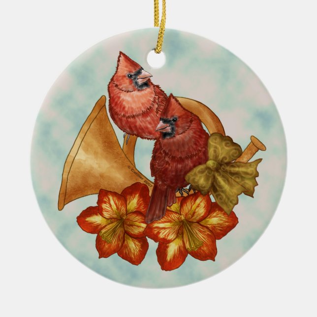 Cardinals Corn ornement (Devant)