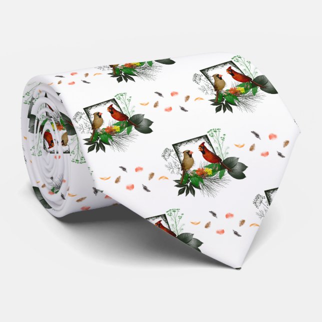 Cardinals Corner Tie (choose color) (Rolled)