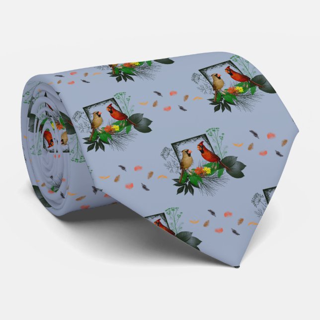 Cardinals Corner Tie (Light Blue) (Rolled)