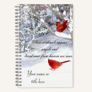 Cardinals from heaven notebook journal