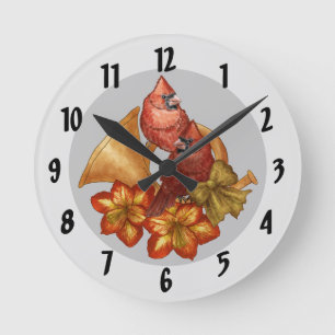 Cardinals Horn  Clock 