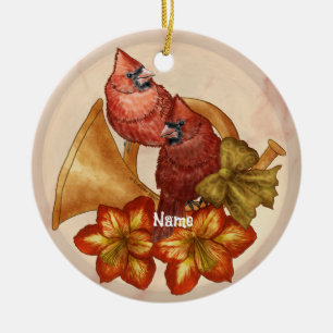 Cardinals Horn  ornament 