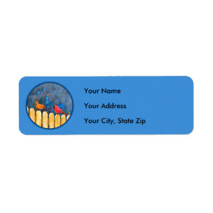 Cardinals on the Fence Painting - Original Art