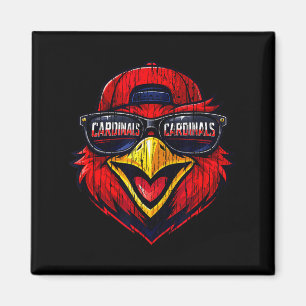 Cardinals retro gift for men women boys girls kids magnet