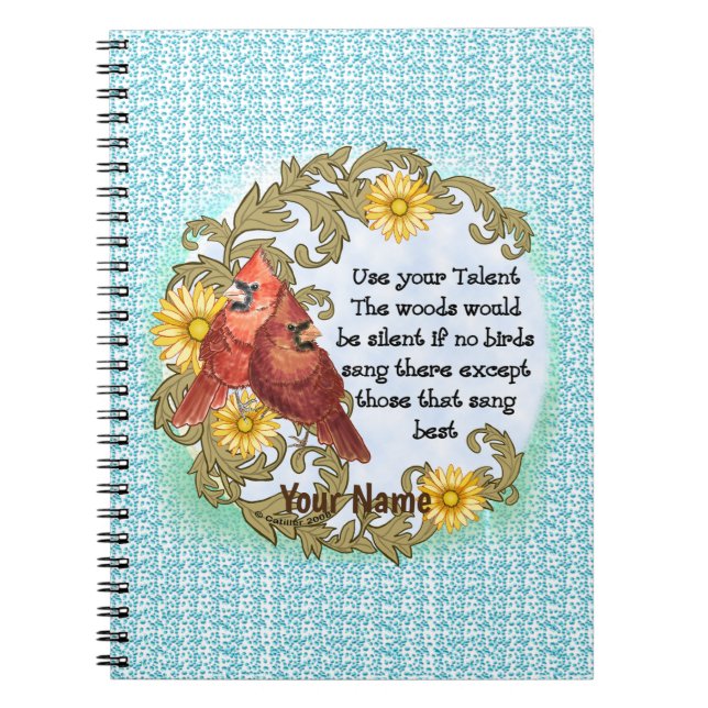 Cardinals Talent carnet chrétien (Devant)