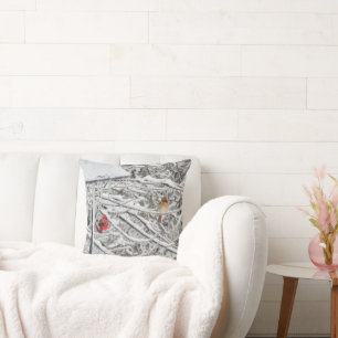 Cardinals Throw Pillow