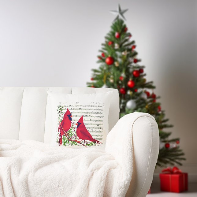 Cardinals Throw Pillow (Creator Uploaded)