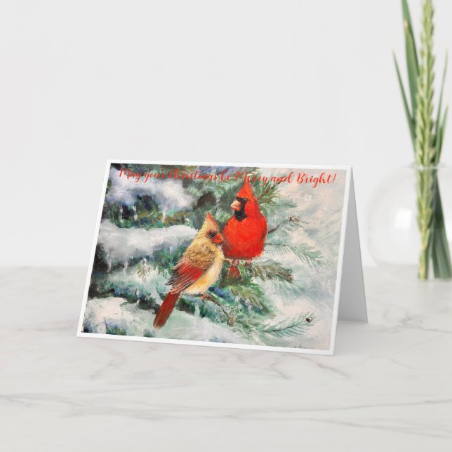 Cardinaux Cardinaux Cartes de Noël (Devant)