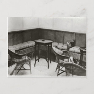Cardington, Airship R101, Smoking room Postcard