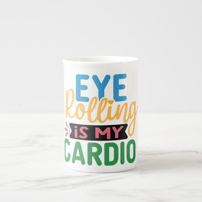 Cardio Bone China Mug (Front)