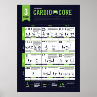 Cardio-Poids de 3 mois + Poster principal