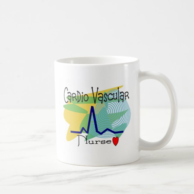 Cardio VASCULAR NURSE T-shirts Coffee Mug (Right)